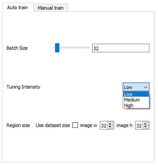 Astrocyte AI training model dialog box